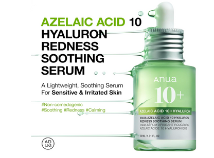 ANUA Azelaic Acid 10 Hyaluron Redness Soothing Serum